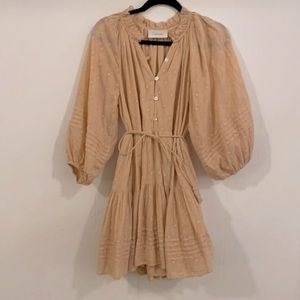 Cleobella peach colored mini dress, size small